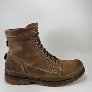 Timberland Earthkeepers Mens Brown Leather Side Zip Cap Toe Boots 19558 Size 8 TIMBERLAND TREE Men main image 4